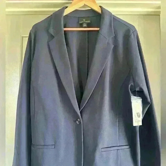 NWT Worthington Navy Blue Blazer size XXL - Picture 1 of 3